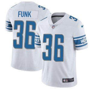 Alluring Attractive Eye - catching Lions #36 Jake Funk White Youth Stitched NFL Vapor Untouchable Limited Jersey