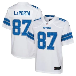 Alluring Attractive Premium Eye - catching Sam LaPorta Detroit Lions Nike Youth Player Game Jersey - White