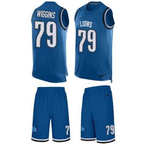 Alluring Chic Outstanding Gorgeous Lions #79 Kenny Wiggins Blue Team Color Men's Stitched NFL Limited Tank Top Suit Jersey