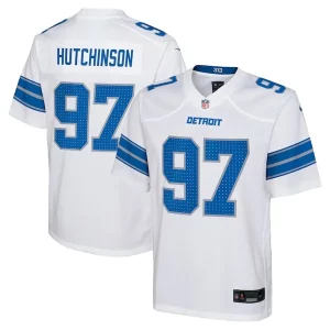 Alluring Exclusive Impressive Sleek Aidan Hutchinson Detroit Lions Nike Youth Player Game Jersey - White