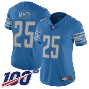 Alluring Smart Unique Luxurious Lions #25 Craig James Blue Team Color Women's Stitched NFL 100th Season Vapor Untouchable Limited Jersey