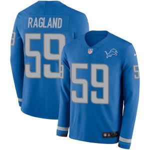 Alluring Unique Lions #59 Reggie Ragland Blue Team Color Men's Stitched NFL Limited Therma Long Sleeve Jersey
