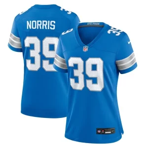 Attractive Elegant Smart High Quality Morice Norris Detroit Lions Nike Women's Game Jersey - Blue