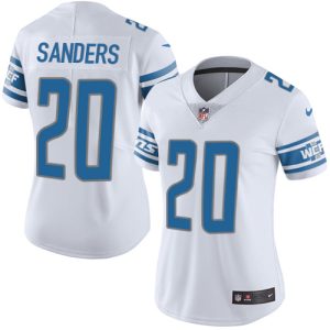 Attractive Fantastic Superb Lions #20 Barry Sanders White Women's Stitched NFL Vapor Untouchable Limited Jersey