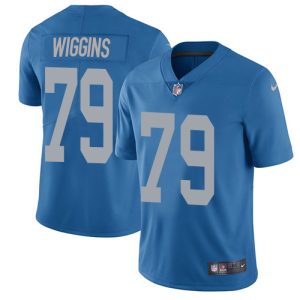 Attractive Marvelous Comfortable Lions #79 Kenny Wiggins Blue Throwback Youth Stitched NFL Vapor Untouchable Limited Jersey
