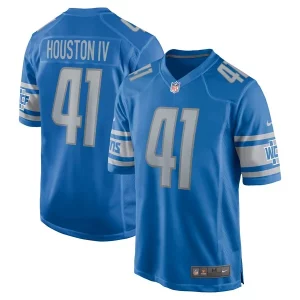 Authentic Stunning Premium Exclusive James Houston Detroit Lions Nike Game Jersey - Blue