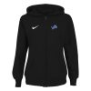 Chic Comfortable Detroit Lions Ladies Tailgater Full Zip Hoodie Black