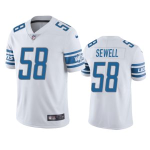 Chic Exclusive Detroit Lions #58 Penei Sewell White Men's Stitched NFL Vapor Untouchable Limited Jersey