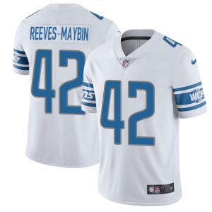 Chic Superb Stunning Authentic Lions #42 Jalen Reeves-Maybin White Men's Stitched NFL Vapor Untouchable Limited Jersey