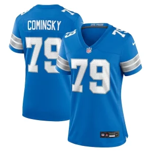Chic Unique Eye - catching John Cominsky Detroit Lions Nike Women's Team Game Jersey - Blue