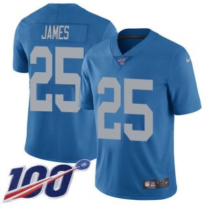 Classic Attractive Superb Lions #25 Craig James Blue Throwback Youth Stitched NFL 100th Season Vapor Untouchable Limited Jersey