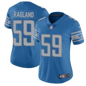 Classic Cool Unique Stylish Lions #59 Reggie Ragland Blue Team Color Women's Stitched NFL Vapor Untouchable Limited Jersey