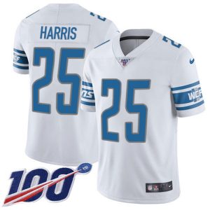 Classic Exclusive Lions #25 Will Harris White Men's Stitched NFL 100th Season Vapor Untouchable Limited Jersey