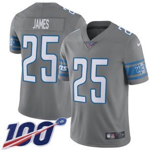 Classic Outstanding Fantastic Stylish Lions #25 Craig James Gray Youth Stitched NFL Limited Rush 100th Season Jersey