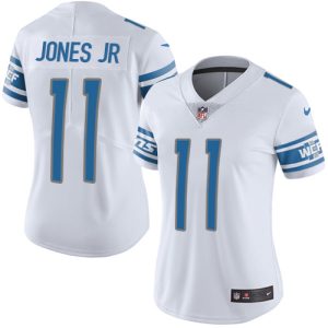 Classic Smart Cool Lions #11 Marvin Jones Jr White Women's Stitched NFL Vapor Untouchable Limited Jersey