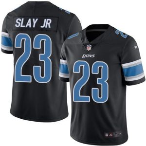 Comfortable Alluring Chic Lions #23 Darius Slay Jr Black Men's Stitched NFL Limited Rush Jersey