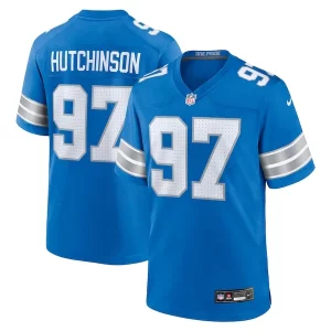 Comfortable Sleek Modern Outstanding Aidan Hutchinson Detroit Lions Nike Game Jersey - Blue