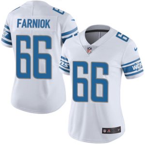 Comfortable Smart Unique Trendy Lions #66 Matt Farniok White Women's Stitched NFL Vapor Untouchable Limited Jersey