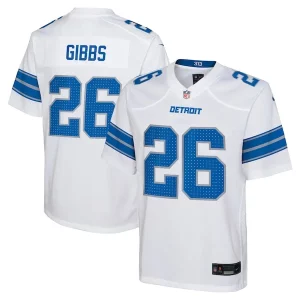 Cool Attractive Fabulous Stunning Jahmyr Gibbs Detroit Lions Nike Youth Player Game Jersey - White