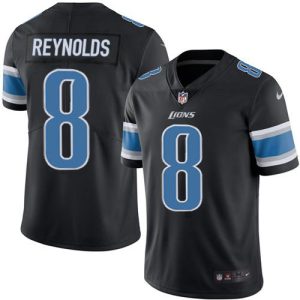 Cool Exquisite Attractive Marvelous Lions #8 Josh Reynolds Black Youth Stitched NFL Limited Rush Jersey