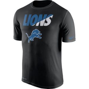 Cool Fantastic Men's Detroit Lions Black Legend Staff Practice Performance T-Shirt