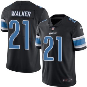 Cool Luxurious Eye - catching Lions #21 Tracy Walker Black Men's Stitched NFL Limited Rush Jersey
