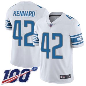 Cool Sleek Marvelous Elegant Lions #42 Devon Kennard White Youth Stitched NFL 100th Season Vapor Untouchable Limited Jersey