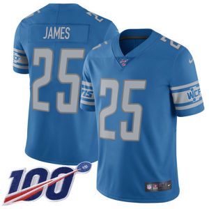 Dashing Graceful Lions #25 Craig James Blue Team Color Youth Stitched NFL 100th Season Vapor Untouchable Limited Jersey