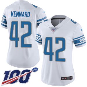 Dashing Handsome Classic Exquisite Lions #42 Devon Kennard White Women's Stitched NFL 100th Season Vapor Untouchable Limited Jersey