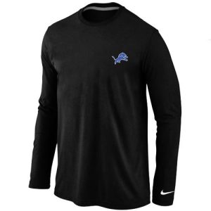 Dashing Sleek Detroit Lions Sideline Legend Authentic Logo Long Sleeve T-Shirt Black