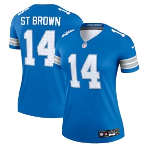 Dashing Stylish Amon-Ra St. Brown Detroit Lions Nike Women's Legend Jersey - Blue