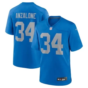 Elegant Attractive Smart Stylish Alex Anzalone Detroit Lions Nike Alternate Game Jersey - Blue