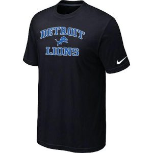 Elegant Attractive Stylish Eye - catching NFL Detroit Lions Heart & Soul NFL T-Shirt Black