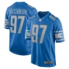Cool Stylish Aidan Hutchinson Detroit Lions Nike Youth Game Jersey - Blue