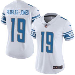 Elegant Impressive Premium Gorgeous Lions #19 Donovan Peoples-Jones White Women's Stitched NFL Vapor Untouchable Limited Jersey