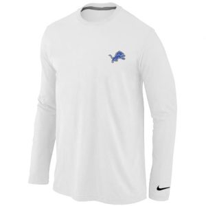 Elegant Premium Detroit Lions Sideline Legend Authentic Logo Long Sleeve T-Shirt White