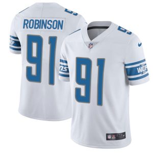 Elegant Smart High Quality Lions #91 A'Shawn Robinson White Men's Stitched NFL Vapor Untouchable Limited Jersey