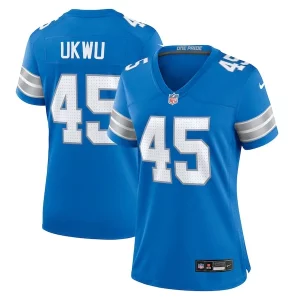 Elegant Stunning Sleek Isaac Ukwu Detroit Lions Nike Women's Game Jersey - Blue