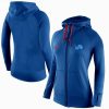 Elegant Trendy Women's Detroit Lions Full-Zip Performance Hoodie Blue