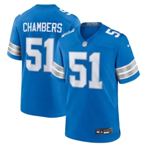 Exclusive Comfortable High Quality Authentic Steele Chambers Detroit Lions Nike Game Jersey - Blue