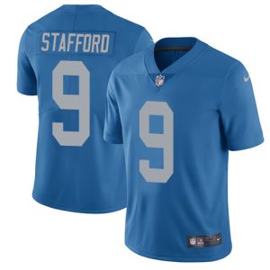 Exclusive Cool Lions #9 Matthew Stafford Blue Throwback Youth Stitched NFL Vapor Untouchable Limited Jersey