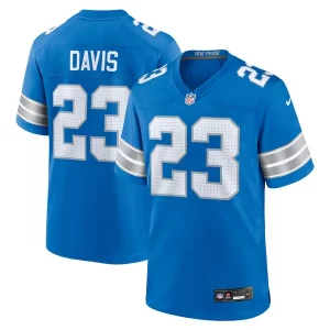 Exclusive Fabulous Chic Carlton Davis Detroit Lions Nike Team Game Jersey - Blue