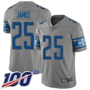 Exclusive Premium Lions #25 Craig James Gray Youth Stitched NFL Limited Inverted Legend 100th Season Jersey