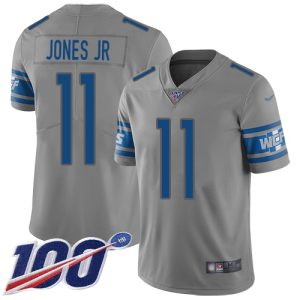 Exclusive Trendy Lions #11 Marvin Jones Jr Gray Men's Stitched NFL Limited Inverted Legend 100th Season Jersey