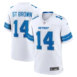 Exquisite Classic Amon-Ra St. Brown Detroit Lions Nike Game Jersey - White