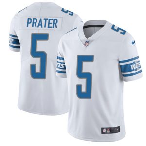 Exquisite Cool Comfortable Lions #5 Matt Prater White Youth Stitched NFL Vapor Untouchable Limited Jersey