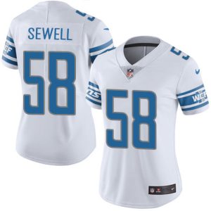 Exquisite Superb Modern Detroit Lions #58 Penei Sewell White Women's Stitched NFL Vapor Untouchable Limited Jersey