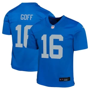 Eye - catching Classic Marvelous Premium Jared Goff Detroit Lions Nike Youth Alternate Game Jersey - Blue