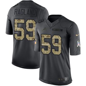 Eye - catching Modern Marvelous Lions #59 Reggie Ragland Black Youth Stitched NFL Limited 2016 Salute to Service Jersey