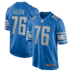 Eye - catching Sleek Alluring Outstanding Connor Galvin Detroit Lions Nike Team Game Jersey - Blue